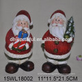 Lovely ceramic christmas decoration with santa claus figure